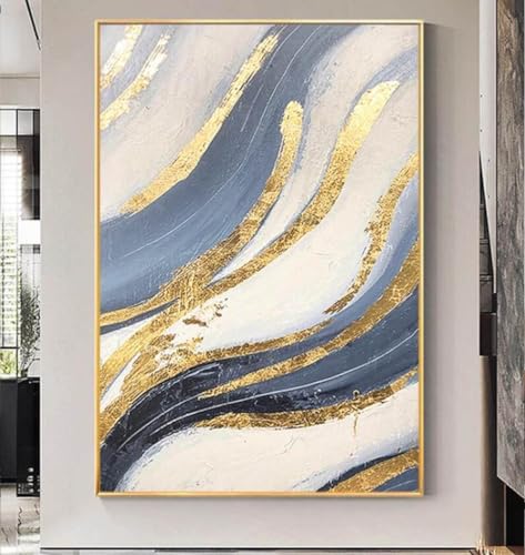 Peinture à l'huile sur toile pour habiller un grand mur vide avec élégance moderne