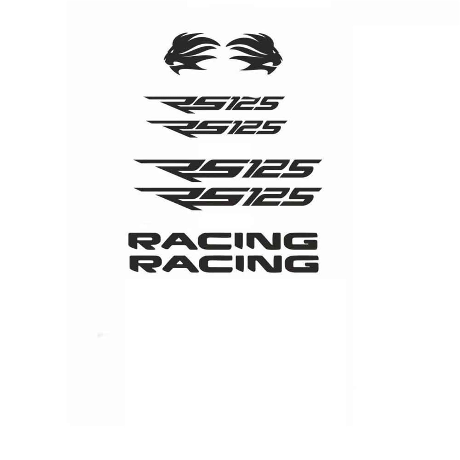 for Aprilia Rs 125 Motorcycle Stickers Sticker Kit Compatible
