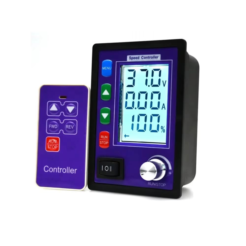 Toplionace Regolatore di Velocità per Motori da 10-55 | Regolatore di Velocità per Motori da 10-55 V 30 a con Display di tensione/corrente, Funzione avanti/indietro