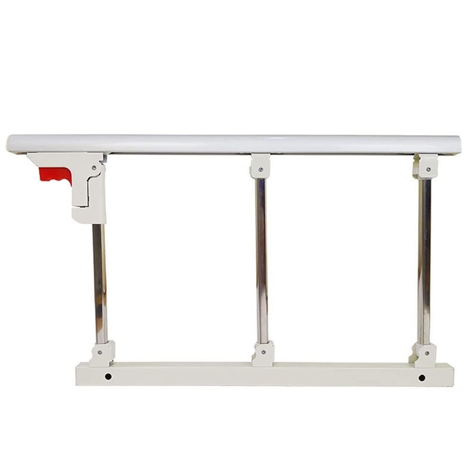 Barandillas plegables para adultos mayores, protector lateral de seguridad para hospital y hogar, barra de parachoques de agarre de metal, fácil de montar, barandilla de cama ajustable para mayor