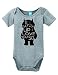 I'll Eat You Up I Love you So Printed Infant Bodysuit Baby Romper Gray 3-6 Month