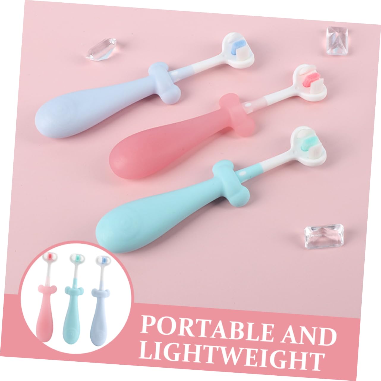 CALLARON 4 Set Spazzolini Per Setole Morbide Spazzolini Decorativi Per Denti E Confortevole 3 Pezzi*4