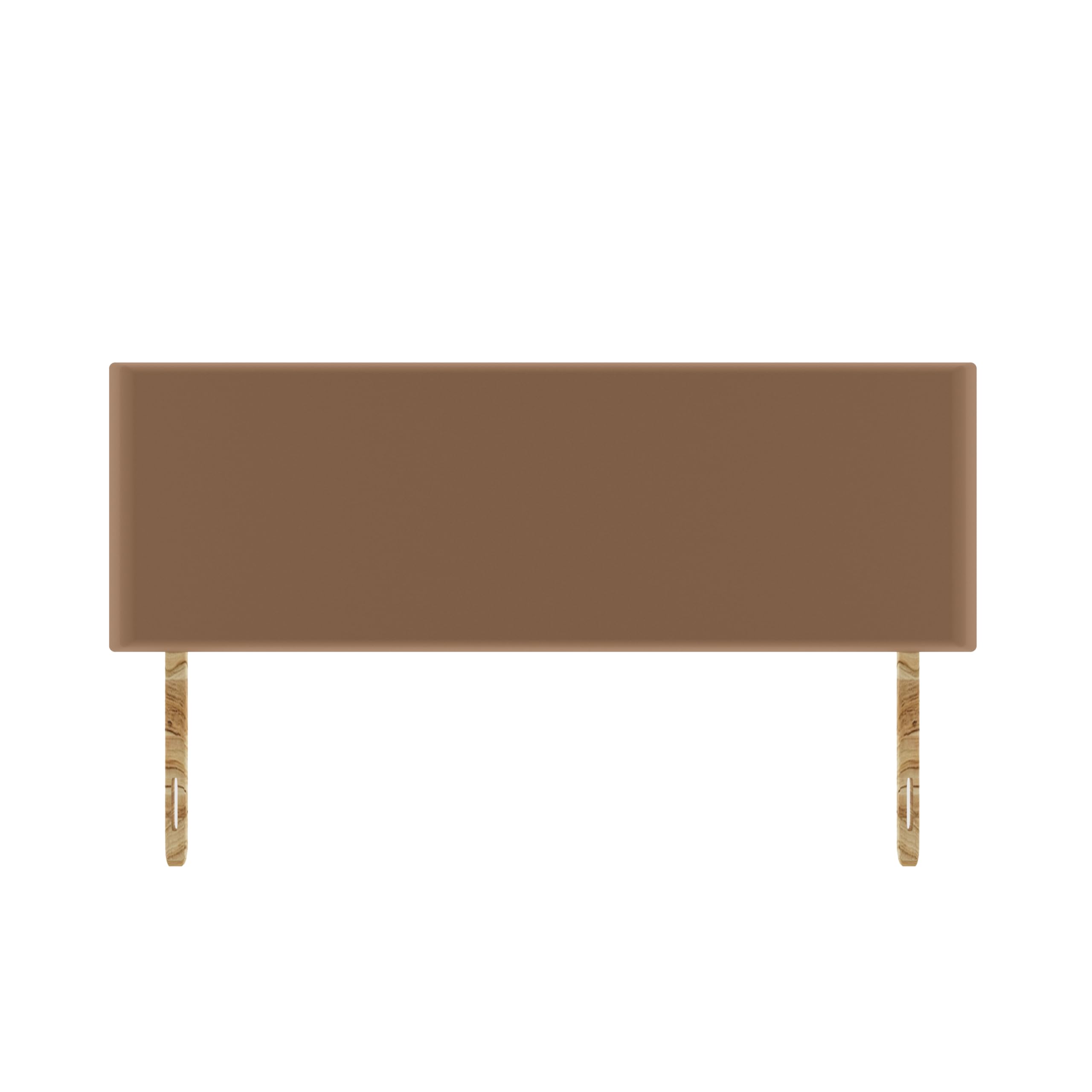 SANA SLEEP Plain Naples Suede HeadBoard - Luxury 20" Upholstered Design for Divan Beds - Multiple Fabric Options for Bedroom and Hotel Furniture - 3FT Single - Brown