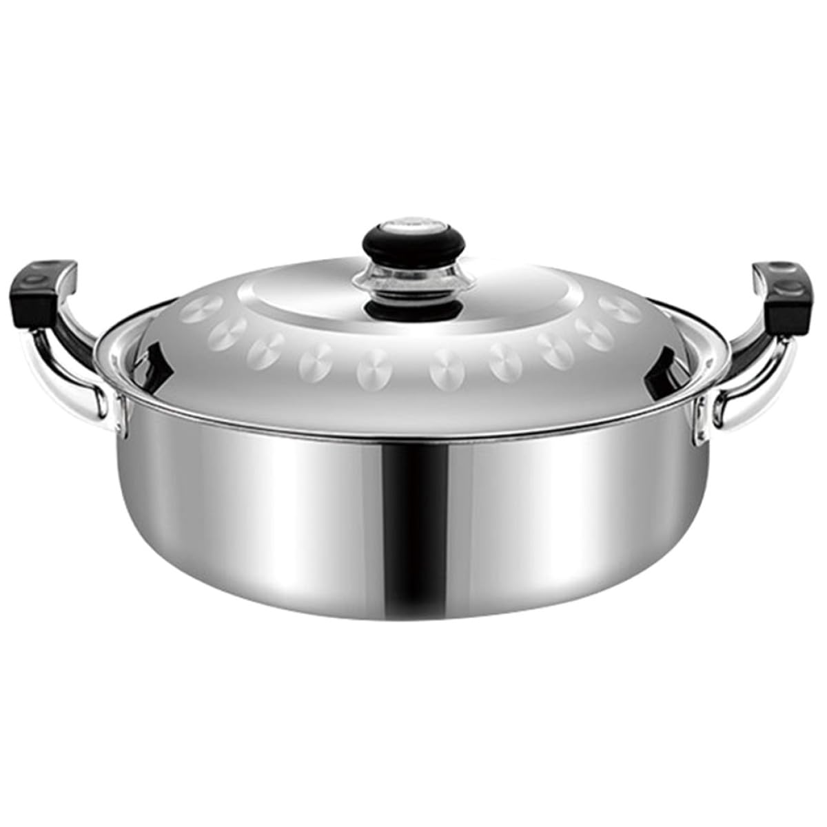 Marmite fondue chinoise induction et gaz casserole inox double saveur 28 cm