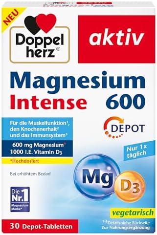 Doppelherz Magnesium 600 Intense Depot - 600 mg High Dose Magnesi...