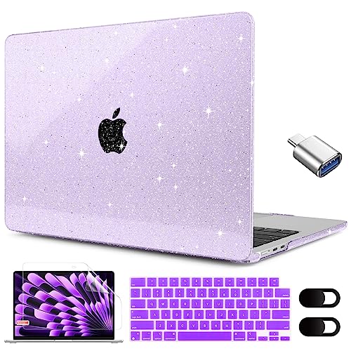 Coque paillettes MacBook Air 15 A2941 pour le bureau et voyage