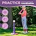 TOMLEON T Ball Stand for Girls 3-5, 5-8. Baseball Set Includes 6 Large Balls, an Adjustable Tball Batting Tee, and a Storage Net. Kids Bat and Ball, T-Ball Sets for Kids