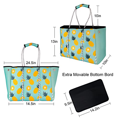 Neoprene Tote Bag Summer Beach Bag Travel Shoulder Bag Waterproof Pool Bag for Women & Men2