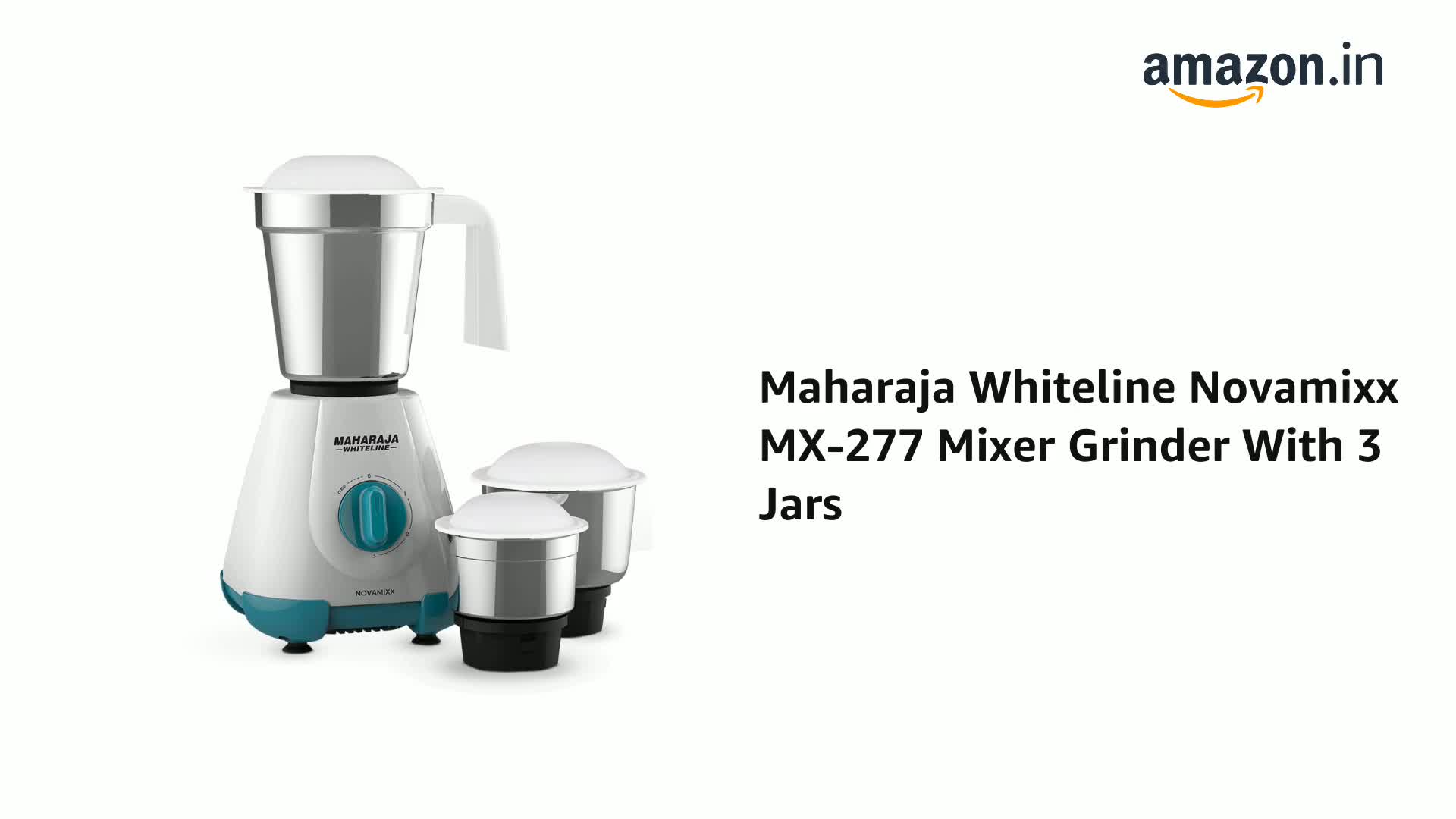 Rmama★821 Buy Maharaja Whiteline Novamixx 500 Watts Mx-277 Mixer Grinder