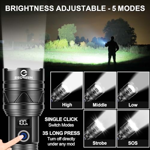 Esgreen ED0330 Rechargeable Flashlights 1000000 High Lumens thumb #2