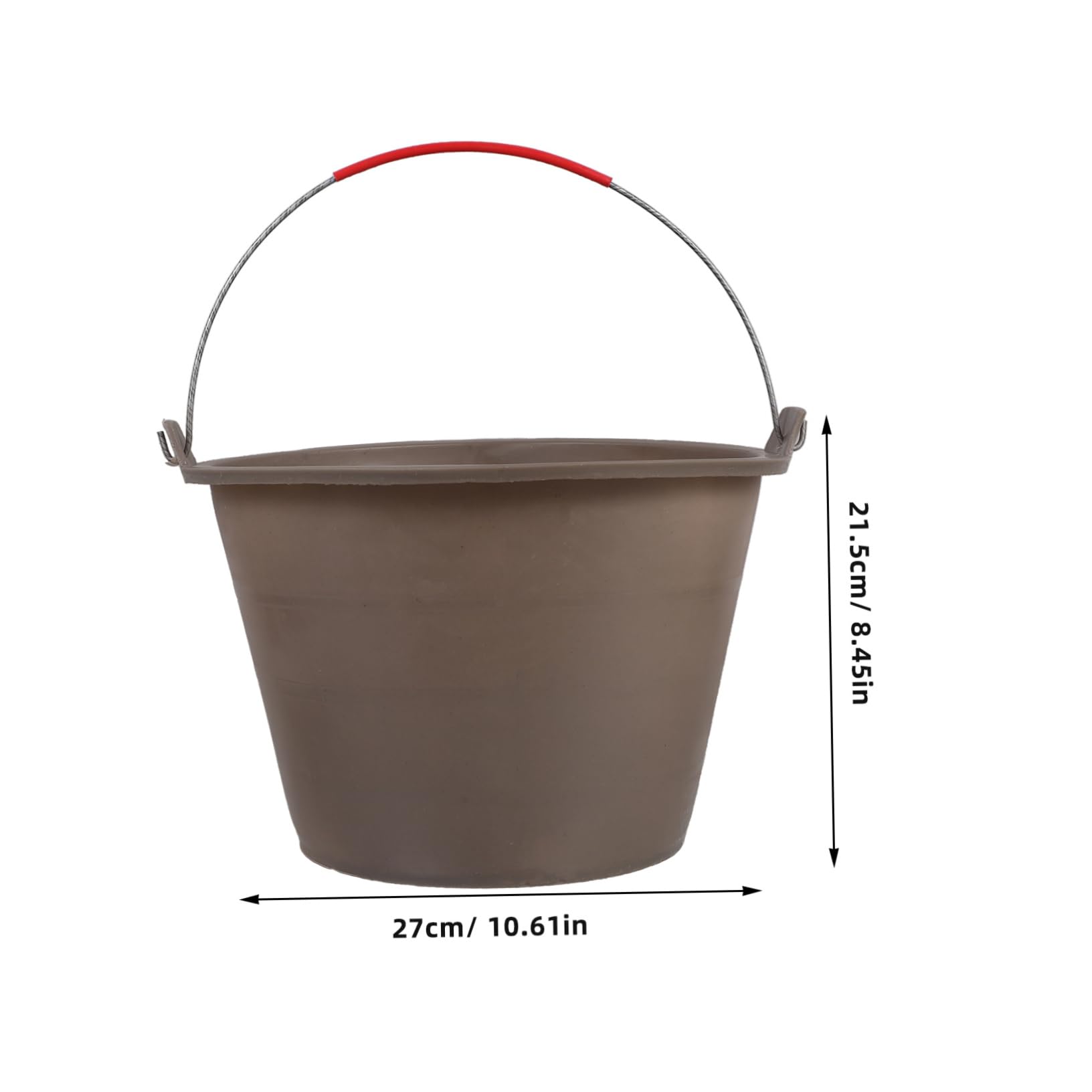 BUTIFULSIC Plastic Concrete Bucket Empty Cement Tub Portable for Construction Site