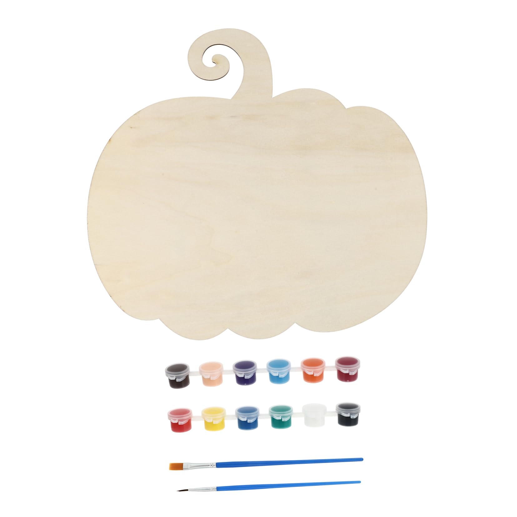 Tofficu 4 Juegos Astillas De Madera De Halloween Tablero De Calabaza Para Pintar Decoración De Calabaza De Halloween Adornos Caseros Víspera De Todos Otoño Decoración Del Hogar