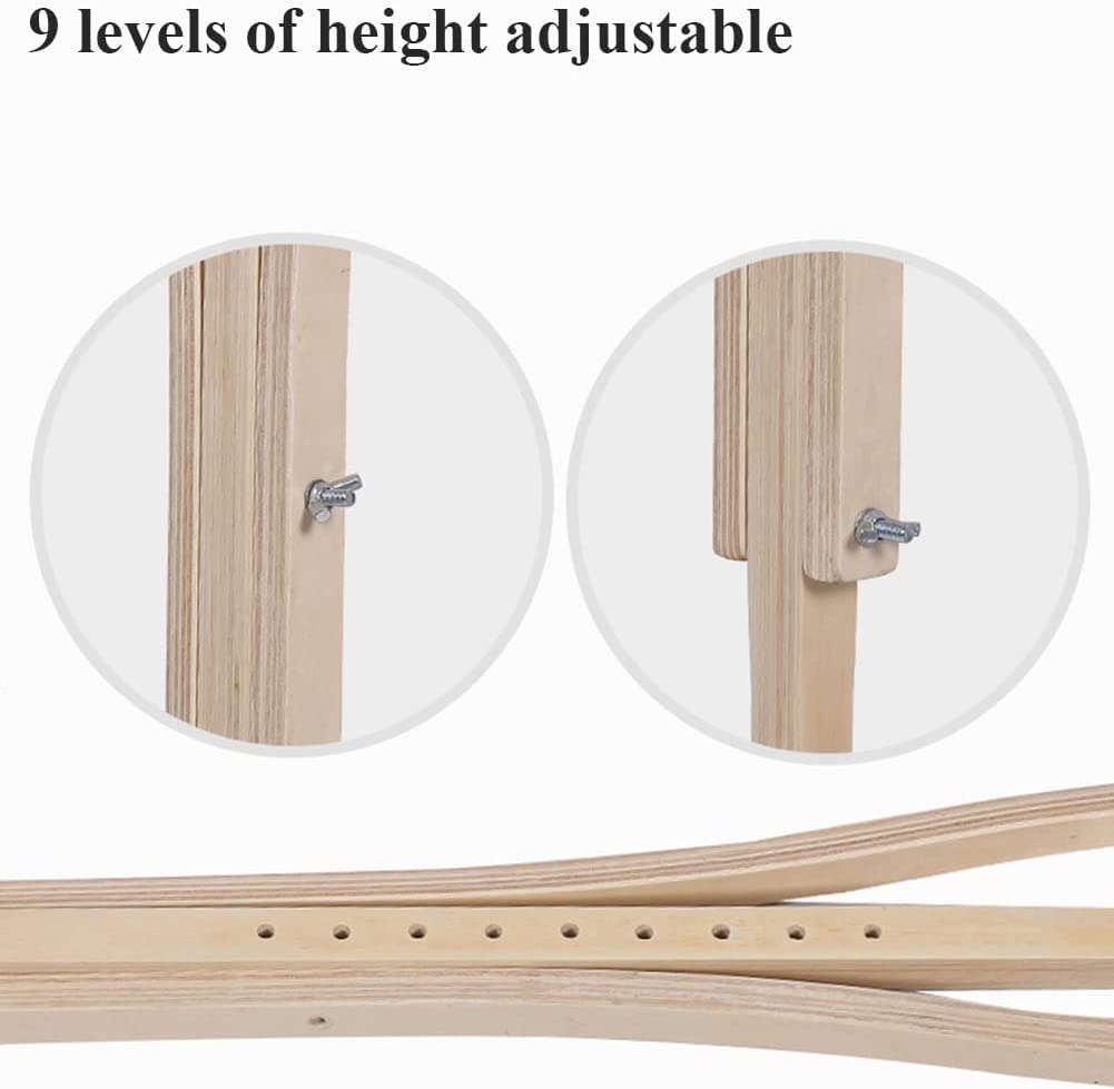 Muletas para axilas para adultos Bastones de madera ligeros Bastones teleajustables de altura antideslizantes para uso en personas mayores/S-1/2 piezas