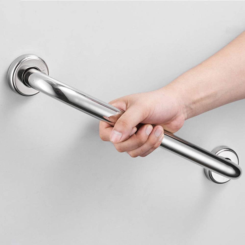 Barra de Apoyo para baño, de Acero Inoxidable, para bañera, con asa de Seguridad, para Ducha o baño, Montaje en Pared (Color: 350 mm, 25 mm de diámetro).