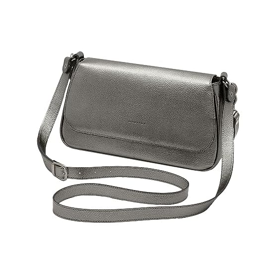 Mariart Mucuripe Bolsa Shoulder Transversal Feminina de Couro Bovino Legítimo (Onix)