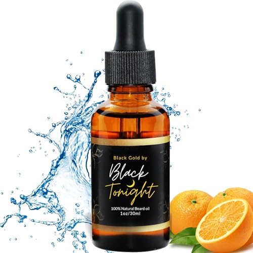 All-Natural Beard Oil for Men – Luxury Beard Growth Oil – Organic Hair & Skin Serum with Orange Citrus Scent - 1 oz