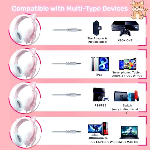Anivia Pink Gaming Headset Anivia-a9nx-pink の商品画像 5