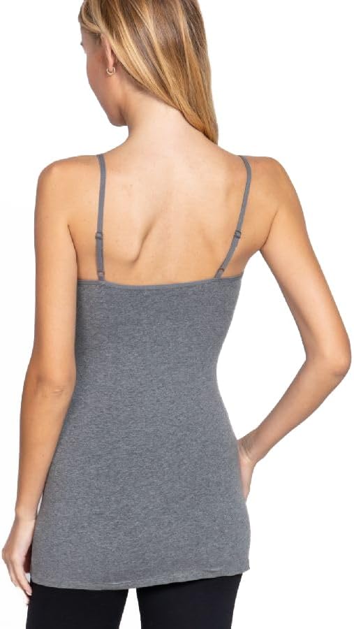 Miniatura 9 de ShezPretty - Camiseta sin mangas básica para mujer con tirantes tipo espagueti ajustables, 4 unidades