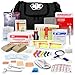 Dixie EMS First Responder Fully Stocked Trauma First Aid Kit, Black
