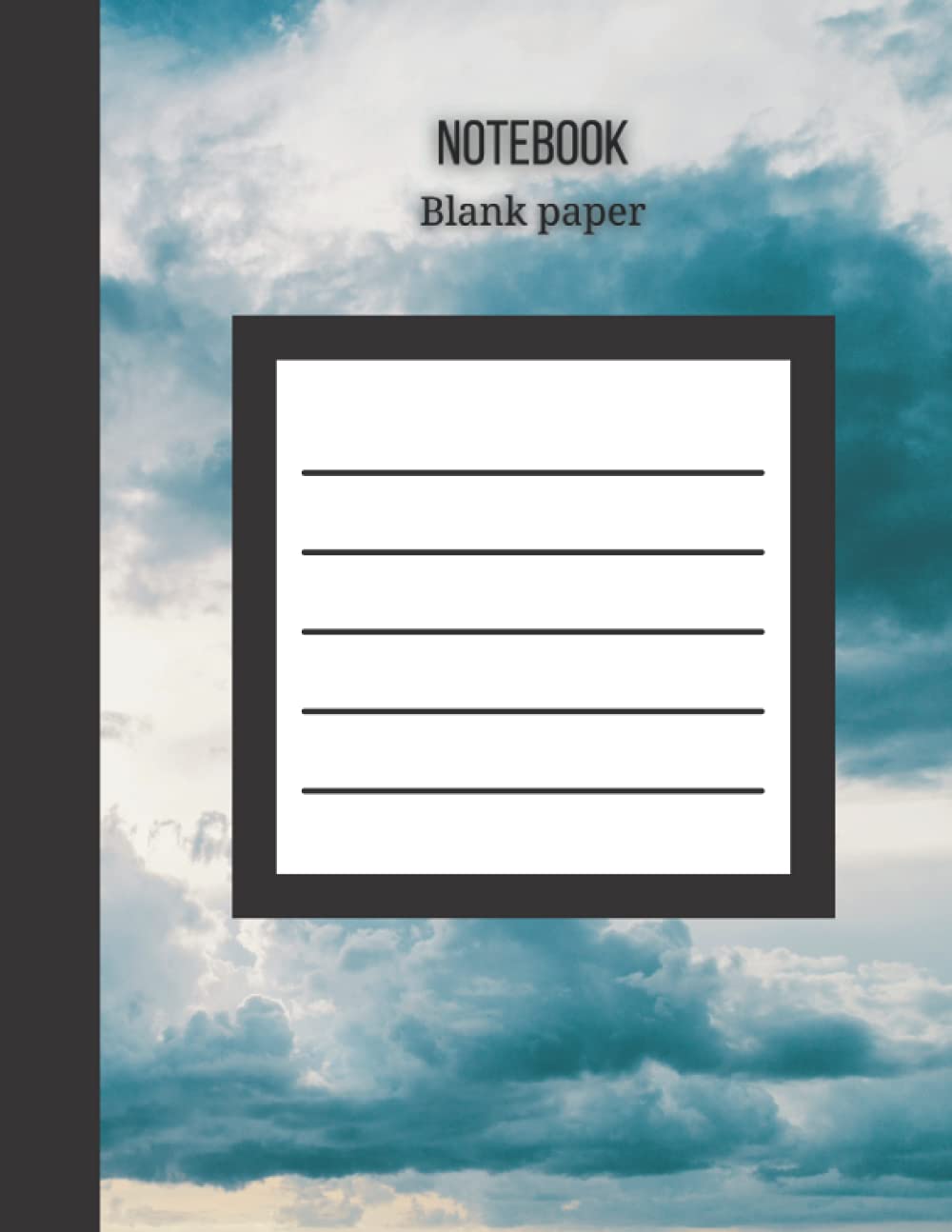 Notebook: Unlined Notebook - Large (8.5 x 11 inches): Blank Page Notebook Without Lines, 8.5 x 11 Inch. Large Unruled Notebook Journal, Blank Notebook, White Paper Notebook With Blank Pages