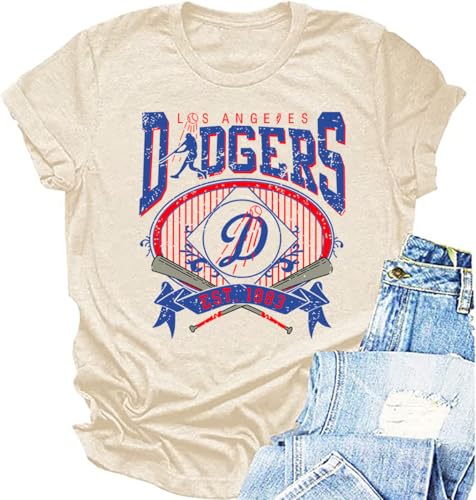 Baseball Shirt for Women Baseball Mom Tshirt Baseball Fan Shirts Baseball Season Game Day Short Sleeve Tee Top