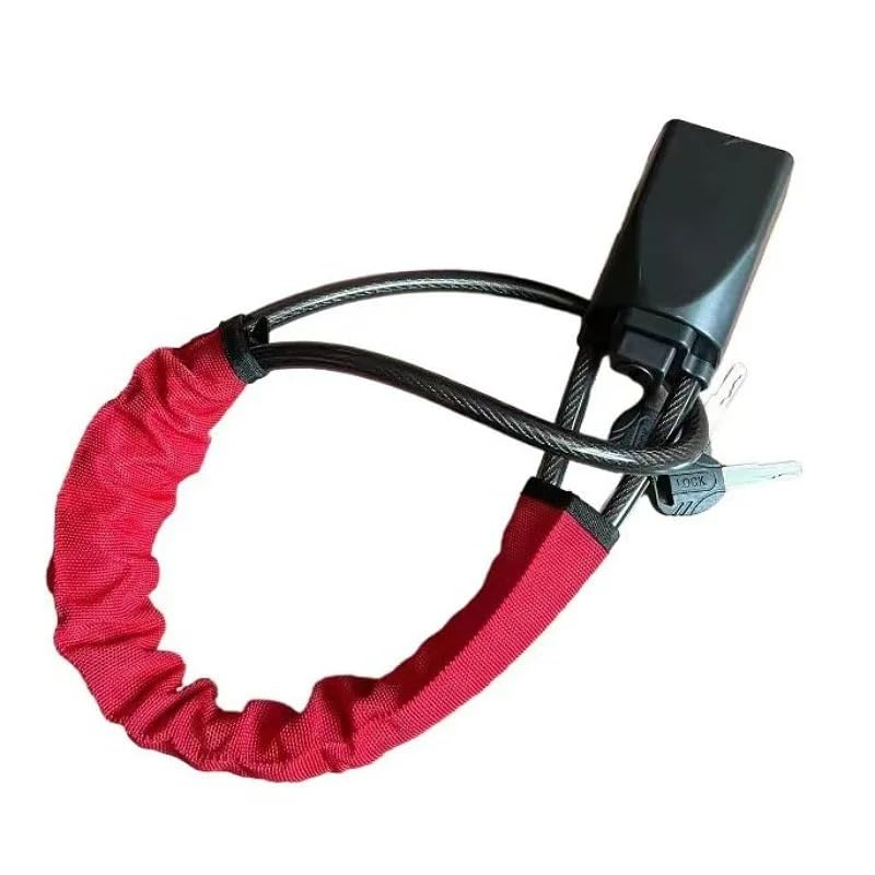 Cierre de seguridad para coche Bloqueo del volante: dispositivo antirrobo doble con 3 llaves, fácil de bloquear o desbloquear, apto para automóviles, camionetas, SUV(Black)