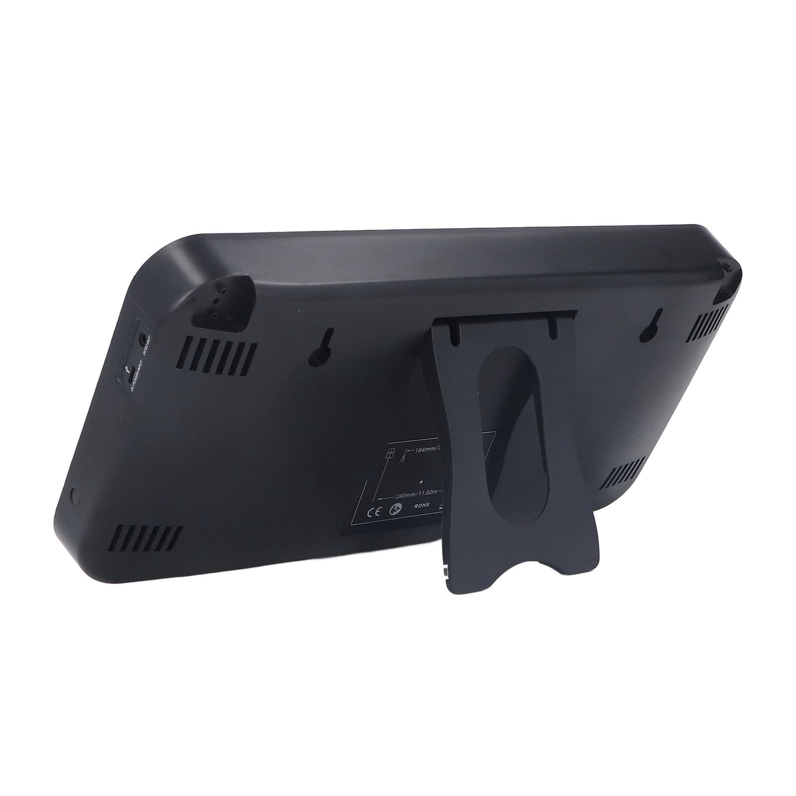 Medidor de temperatura y humedad higrómetro digital pantalla LED grande monitor de invernadero industrial sensor de alta precisión con alarma para oficina en casa ABS negro