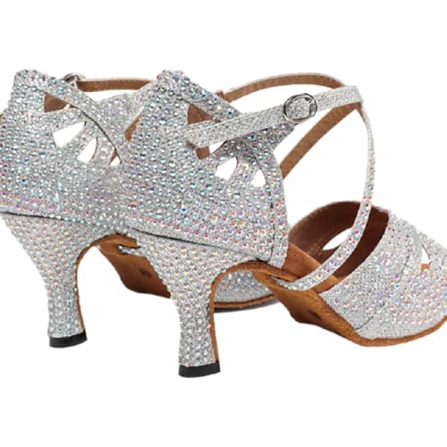 Chaussures de danse latine avec strass et semelle souple de Tango - 4