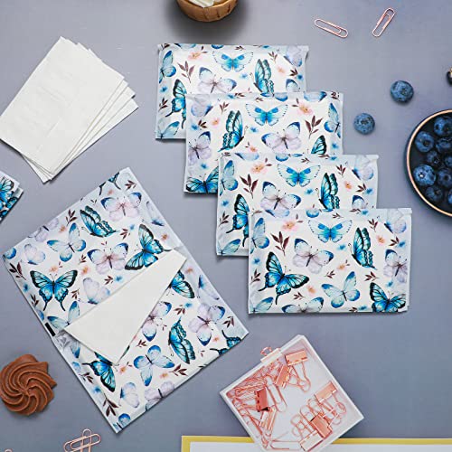 Image of Geyee 50 Pack Travel Tissue Packets Facial Paper Napkins, Vintage Butterfly