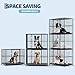 Heavy Duty Stainless Steel Dog Crate for Large Dogs - Indestructible & Escape-Proof Kennel with Locking Wheels - Collapsible, Chew-Resistant Indoor/Outdoor Cage with Easy-Clean Removable Tray