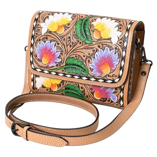 American Darling Cross Body I Hand Tooled Genuine Leather Women Bag Western Handbag Purse