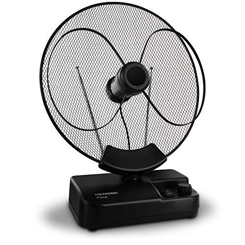 Metronic 426994 Antenne UHF/VHF Intérieure PRIMA gain 49 dB (gain réglable) Noir