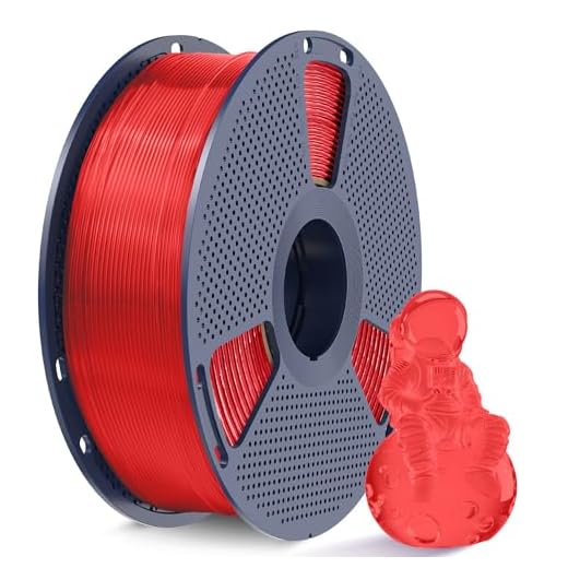 SUNLU TPU 3D Printer Filament 1.75mm, High Speed 95A TPU Filament, 1KG Flexible 3D Filament for Fast Printing, Dimensional Accuracy +/- 0.03mm, Suitable for Most FDM 3D Printers. (Clear Red)