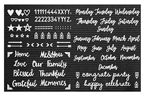 Image of G GAMIT Felt Letter Board Letters Set, Letter Sign Symbol Numbers and Cursive Week and Month Only