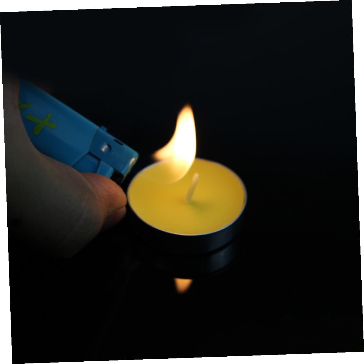 50pcs Unscented Paraffin Tea Light Candles Round 2-Hour Burn Time Smokeless Romantic Proposal Wedding Decoration