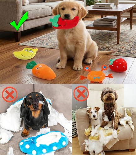 Set 30 unidades de juguetes mordibles con chirridos para perros miniatura 5