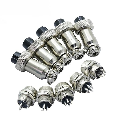 Prise d'aviation GX12 12mm femelle 6 broches pour connecteur de fil circulaire, lot de 10