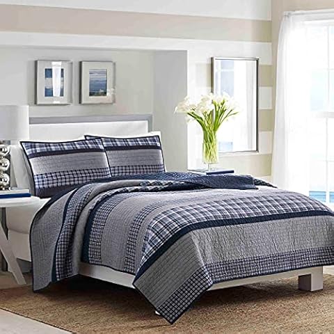Nautica Adelson Blue Queen Quilt Cover