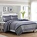 Nautica Adleson Cotton Pieced Quilt, Full/Queen, Blue/Grey