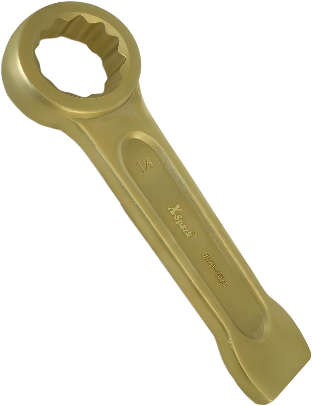 Non-Sparking Striking Wrench, 1-1/4" Box End, FM Approved, Drop Forged Aluminum Bronze, Explosion-Proof, Corrossion Resistant, Professional Grade for Oil Gas Mining Chemical Aerospace Industry