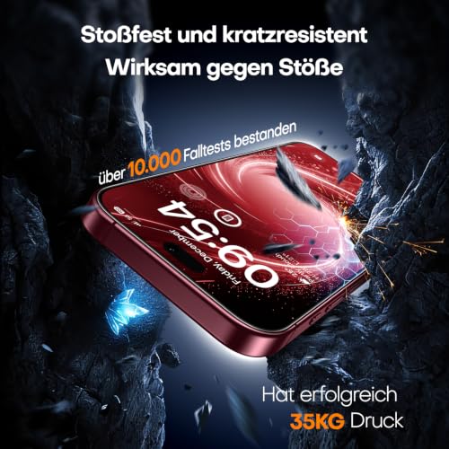 TAURI für iPhone 18 Pro Max Panzerglas 6,9 Zoll - 2 Stück – Ansicht 6