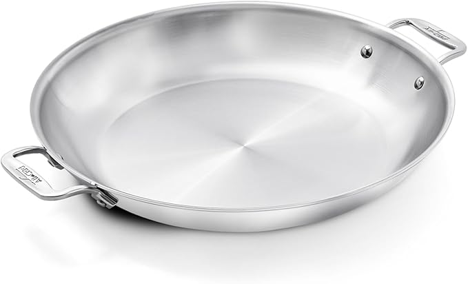 All-Clad D3® Stainless Steel 14 inch Paella Pan- Made in