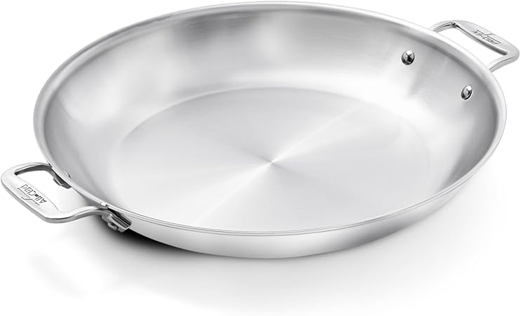 All-Clad D3® Stainless Steel 14 inch Paella Pan- Made in