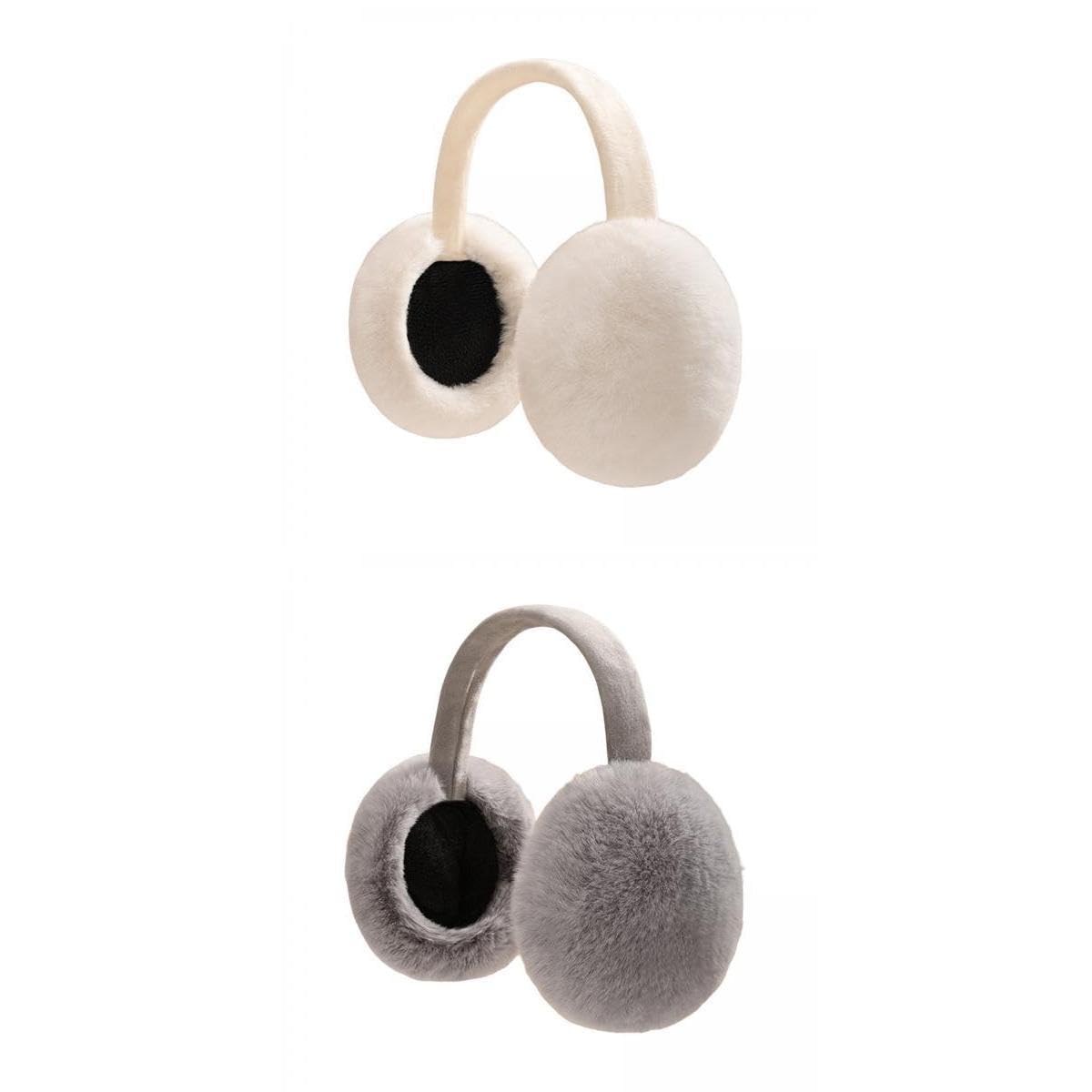 2Pcs Ear Muffs Earmuffs Headband Winter Ear Warmer White Gray|Clothing, Shoes & Accessories | Mens Accessories | Hats