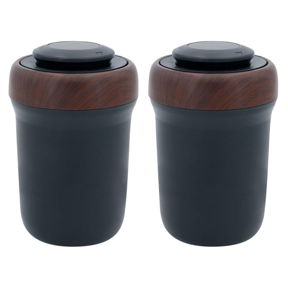 2 Szt. Przenośny Samochodowy Popielniczka z Ceramiczną Wkładką Odłączany z USB Zapalniczką Łukową i Pokrywą Zapobiegającą Rozprzestrzenianiu Zapachu