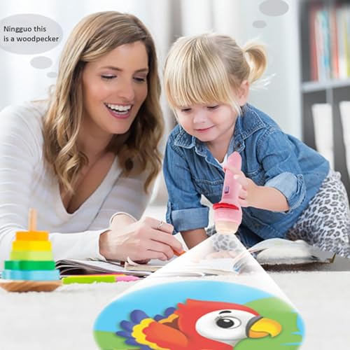 Image of Toy Imagine Kids Projector Torch with 3 Image Sliders - 24 Picture Projections Night Light Toy for Bedtime Stories & Imaginative Play - Educational Toys for Boys & Girls Age 2-5 Years