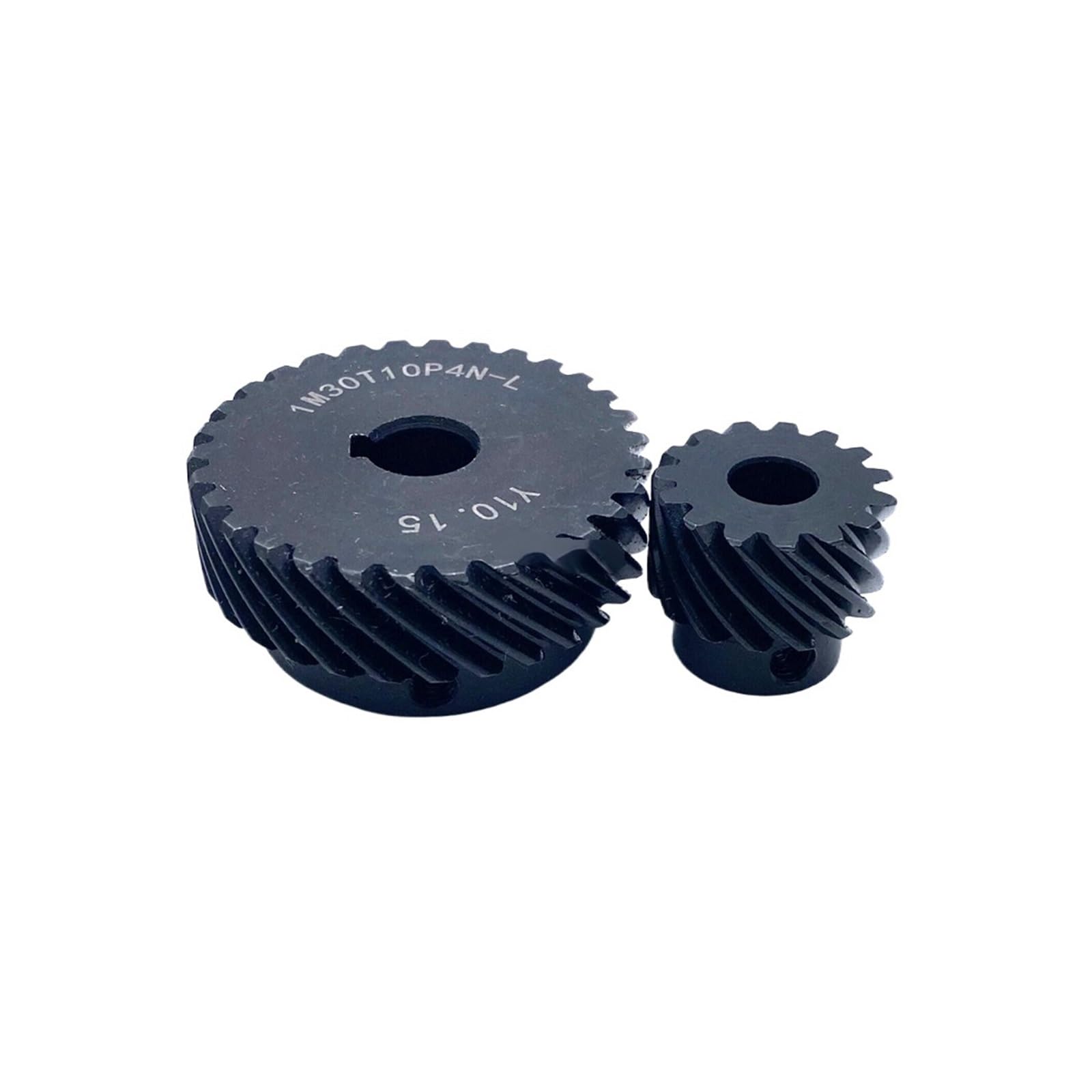 Bevel Gear Pinion Hardware Mechanical 1M 1: 2 Helical Gear 15T(Hole Diameter 6.35mm) +30T Device Bevel Gear Gearbox Variable Speed Right Angle Corner(30T-20MM-6x2.8)