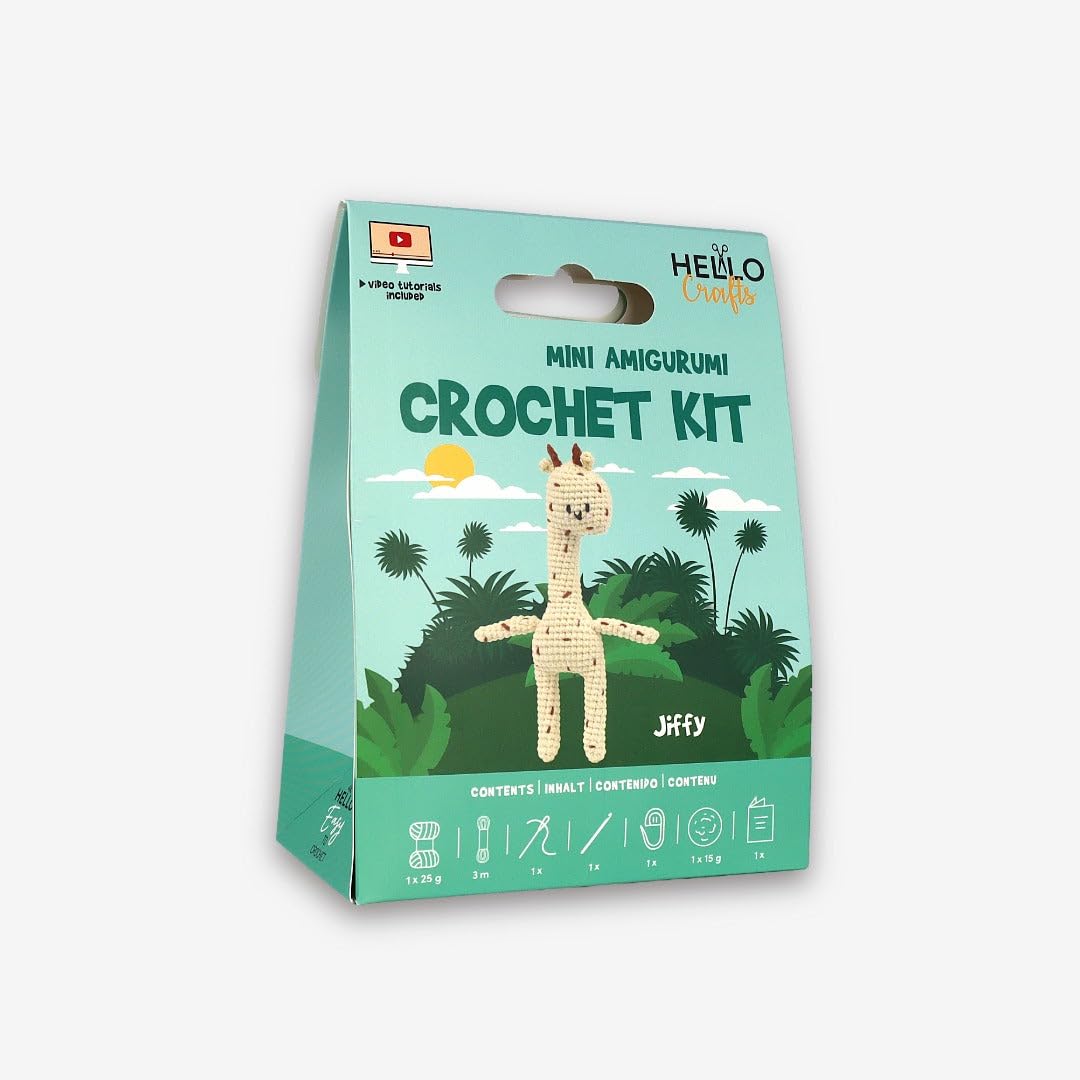 Knitty Critters - Mini Amigurumi - Jiffy Giraffe| DIY Crochet Kit