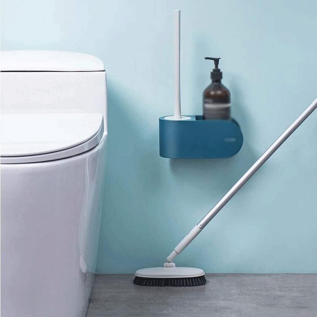 Toilet Brush Holder Toilet Bowl Brush Toilet Brush and Holder Wall Mounted Toilet Brush with Storage Rack Without Drilling Silicone Toilet Brush for Bathroom Toilet Toilet Brush with Ho