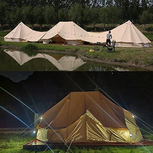 Carpa grande de algodón 6m 4 estaciones con chimenea miniatura 6